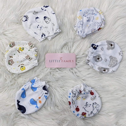 Premium Baby Cotton Mittens – Pack of 6