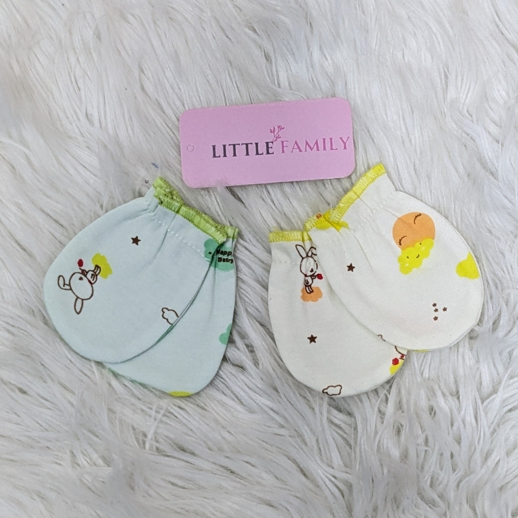 Newborn Baby Mittens – Gentle Scratch Protection | Pack of 2