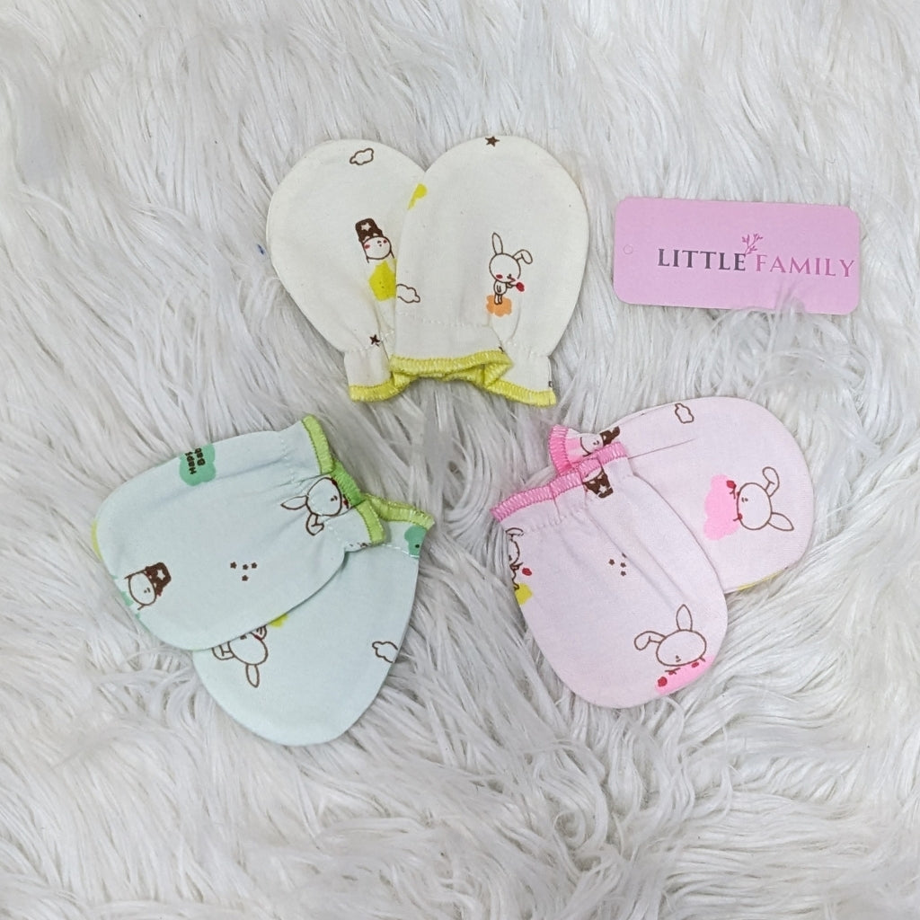 Newborn Baby Mittens – Gentle Scratch Protection | Pack of 3