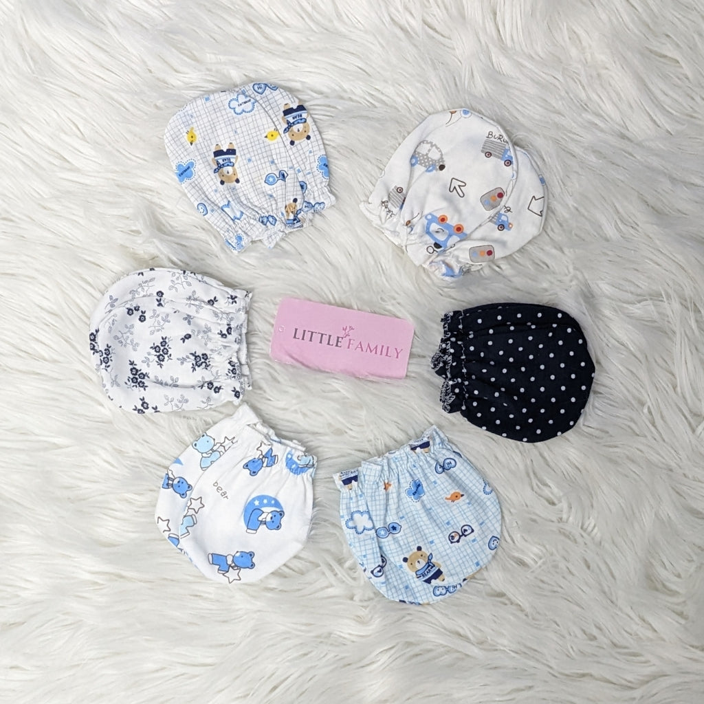 Premium Baby Cotton Mittens – Pack of 6