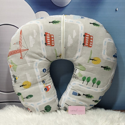 City Theme Baby Feeding Pillow – Ergonomic Support for Breastfeeding Moms