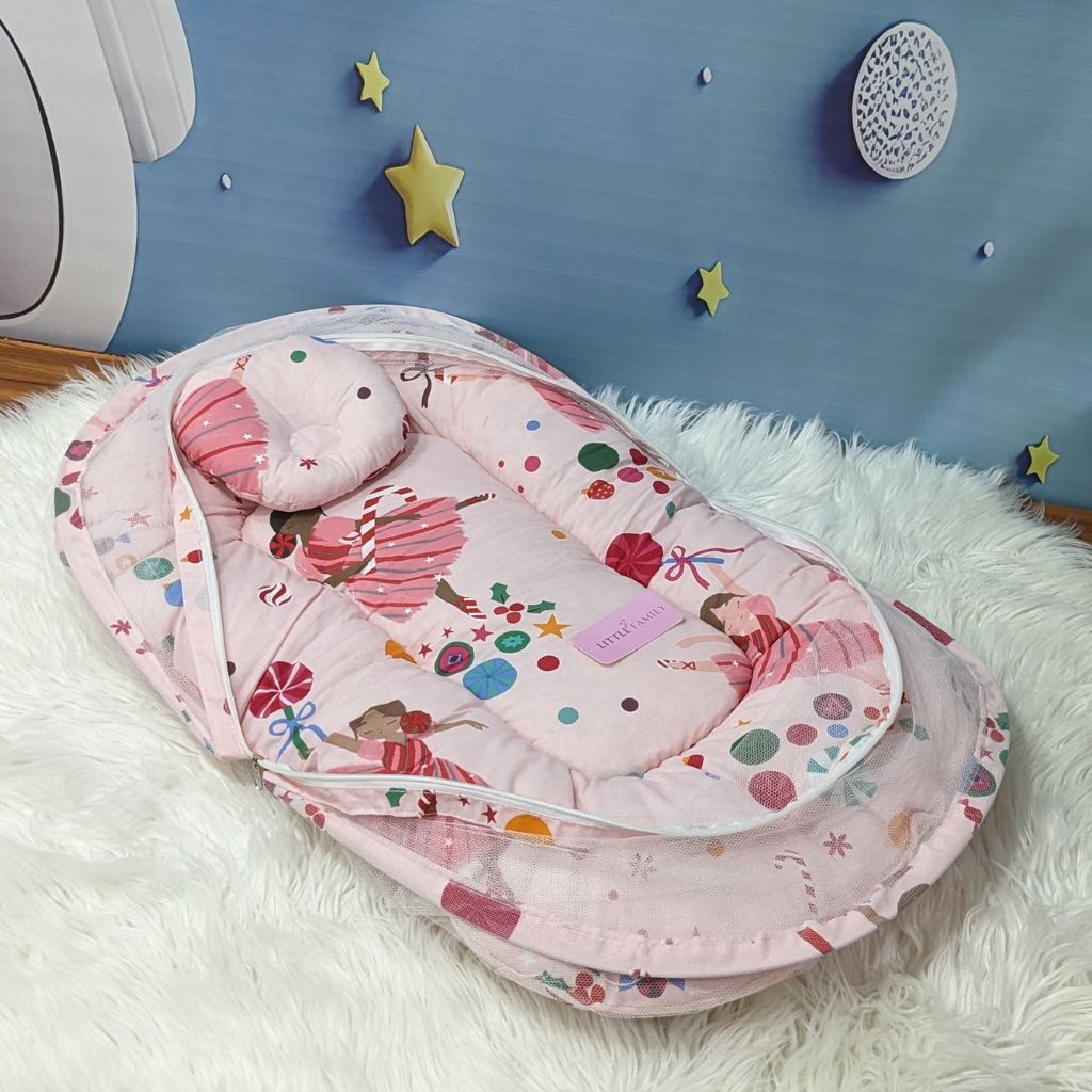 Candyland Theme Summer Mosquito Net with Pillow