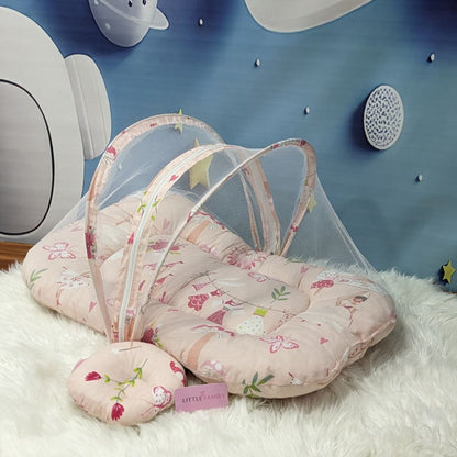 Fairytale Garden Theme Summer Mosquito Net with Pillow