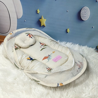 Dragon Castle Theme Summer Mosquito Net with Pillow - Skin