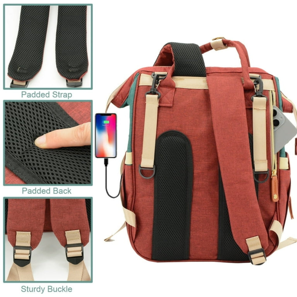 Premium Multi-Pocket Baby Diaper Backpack