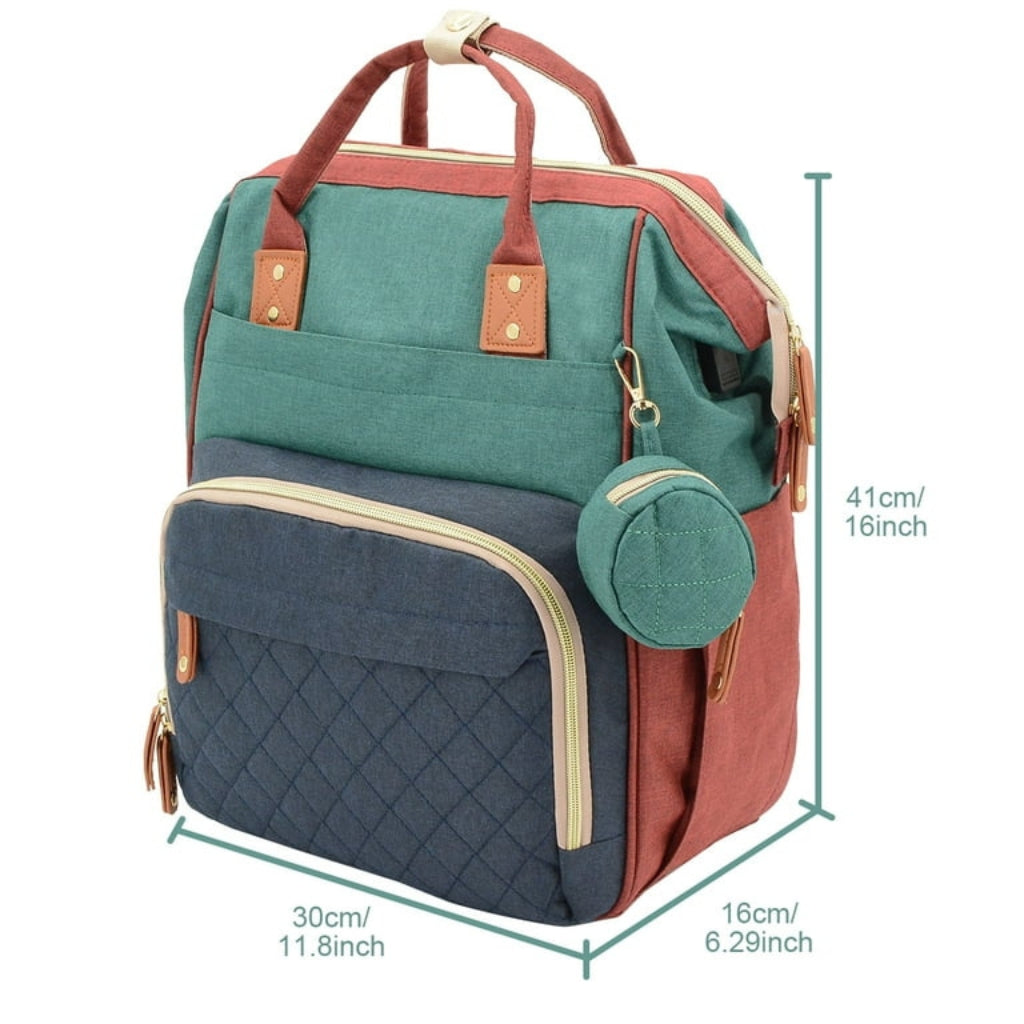 Premium Multi-Pocket Baby Diaper Backpack