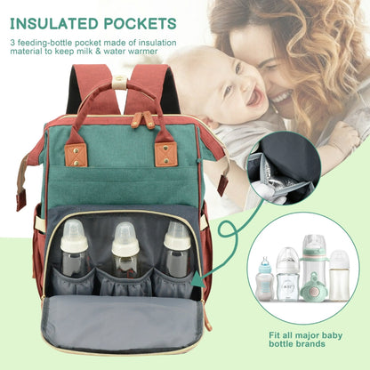 Premium Multi-Pocket Baby Diaper Backpack