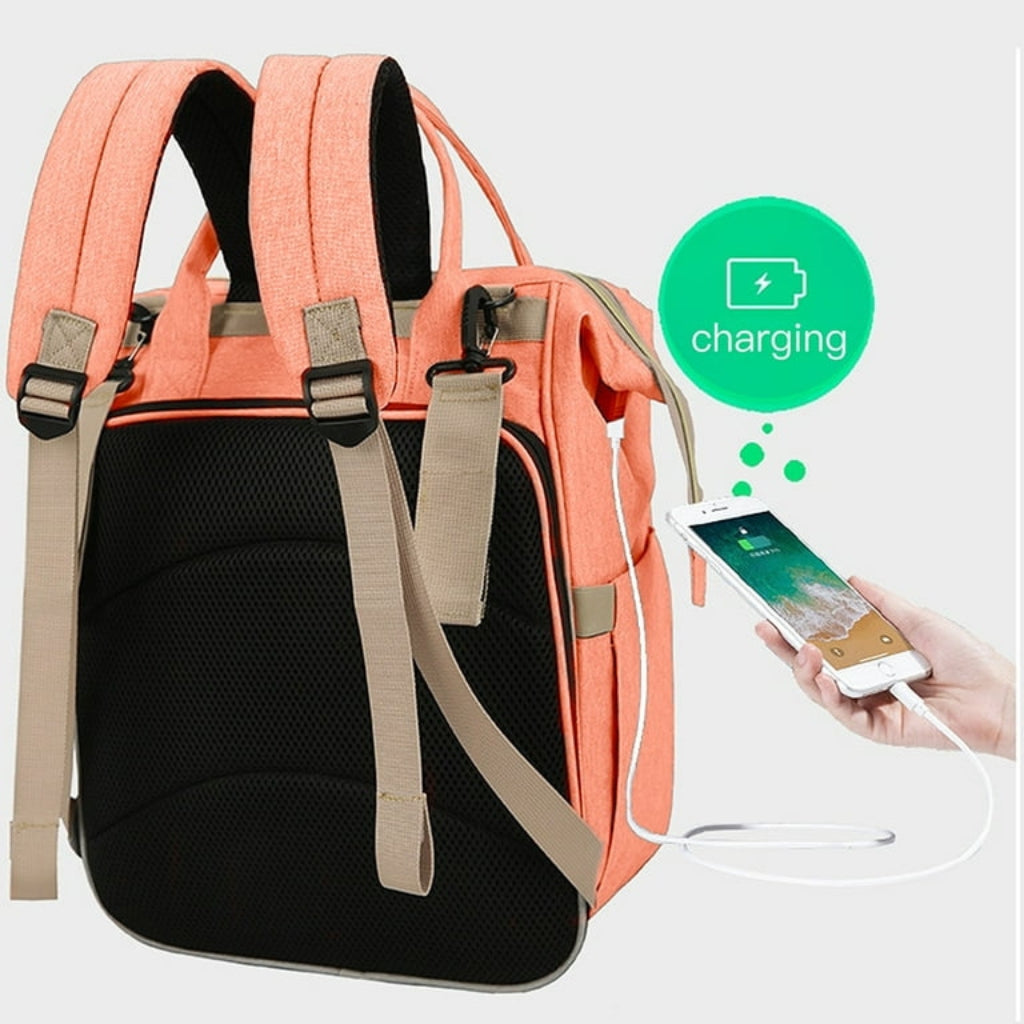 Premium Multi-Pocket Baby Diaper Backpack