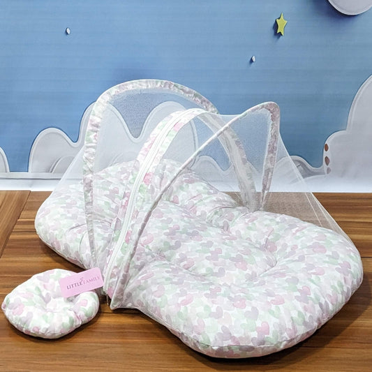 Multi Heart Summer Mosquito Net with Pillow