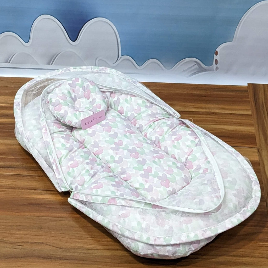 Multi Heart Summer Mosquito Net with Pillow