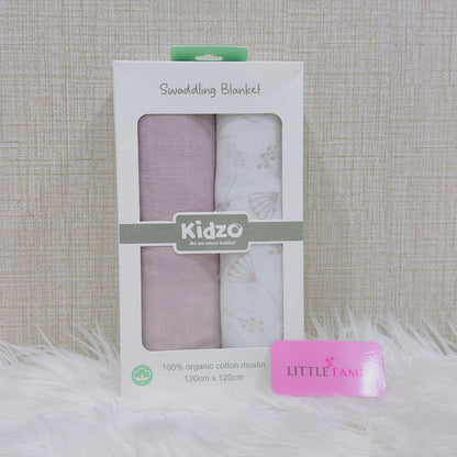 Premium Muslin Swaddle & Receiving Blanket Set
