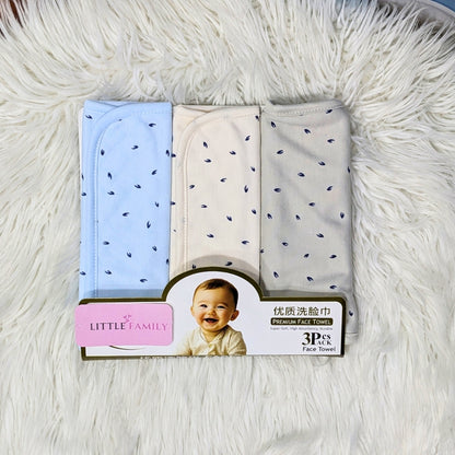 Premium Soft Cotton Baby Face Towels - Heat