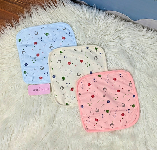 Premium Soft Cotton Baby Face Towels - Little Galaxy