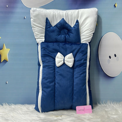Velvet Baby Carry Nest - Navy Blue