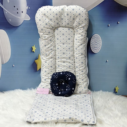 Starry Dream Baby Carry Nest with Net Shield - Navy Blue