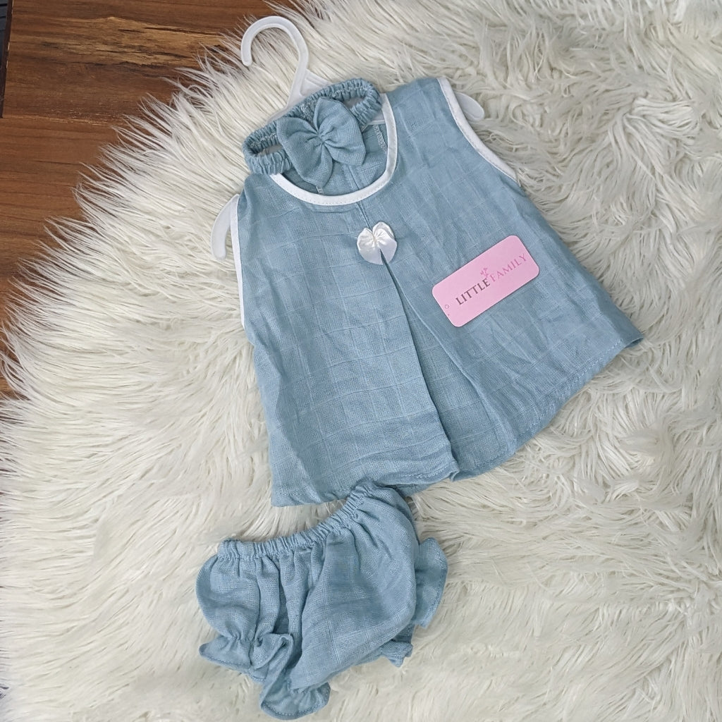 Premium Baby Frock Set with Nappy