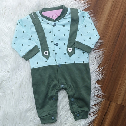 Starry Theme 10-Piece Newborn Baby Starter Set - Green
