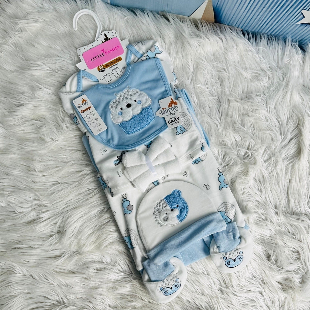 Newborn 10-Piece Winter Starter Set – Blue