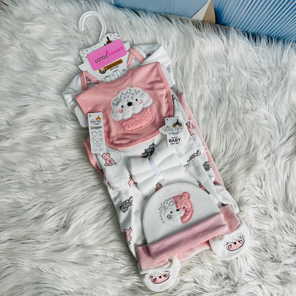 Newborn 10-Piece Winter Starter Set – Pink