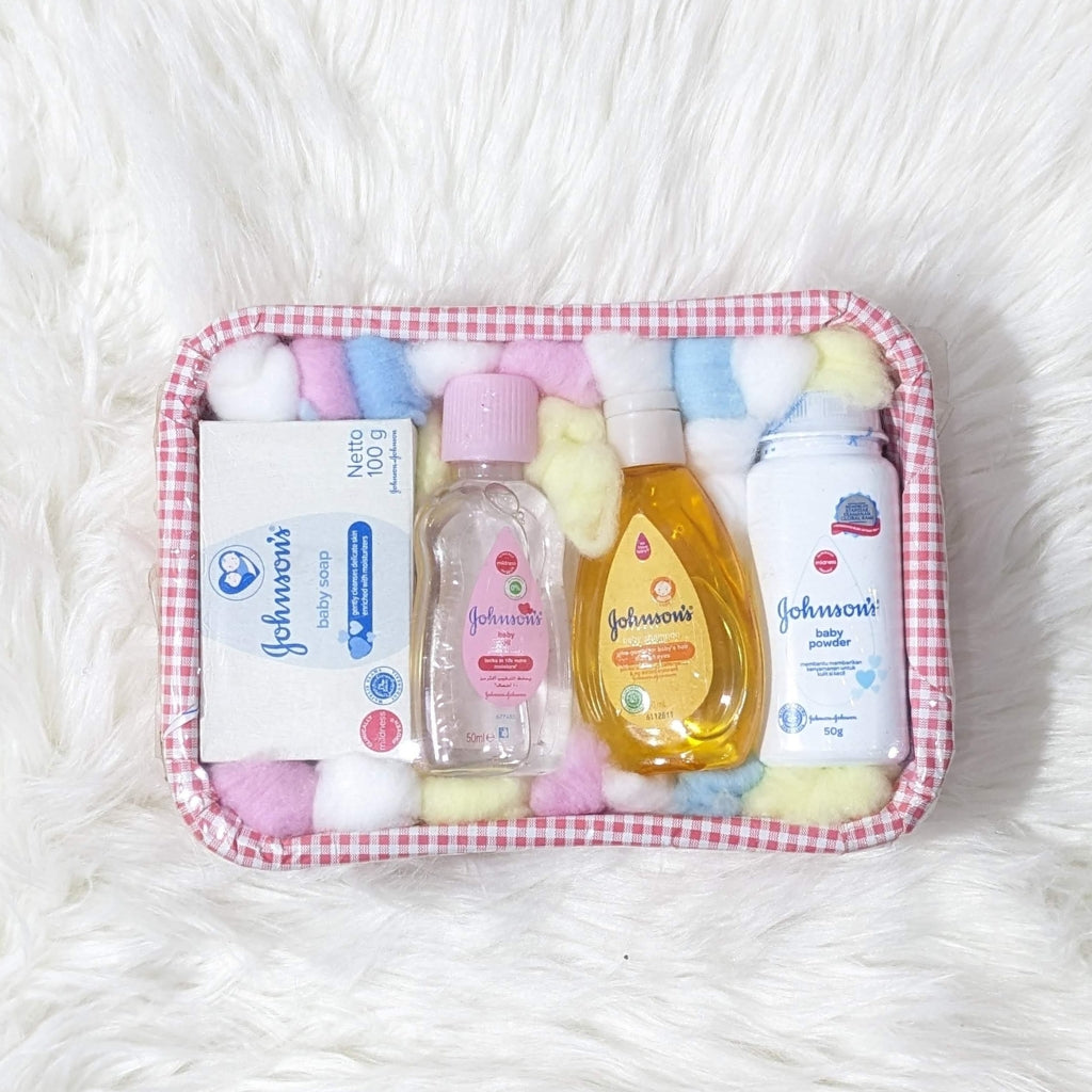 Newborn Johnson And Johnson Baby Products Kit Basket Johnson'