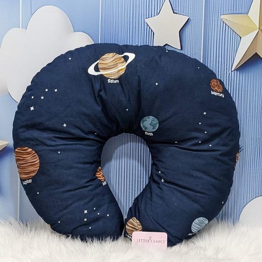 Galaxy Theme Baby Feeding Pillow – Ergonomic Support for Breastfeeding Moms