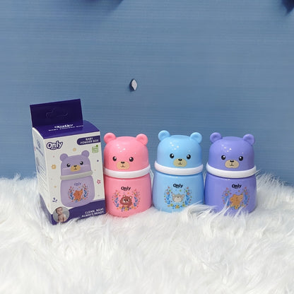 Premium Baby Powder Puff with Dispenser - Bear