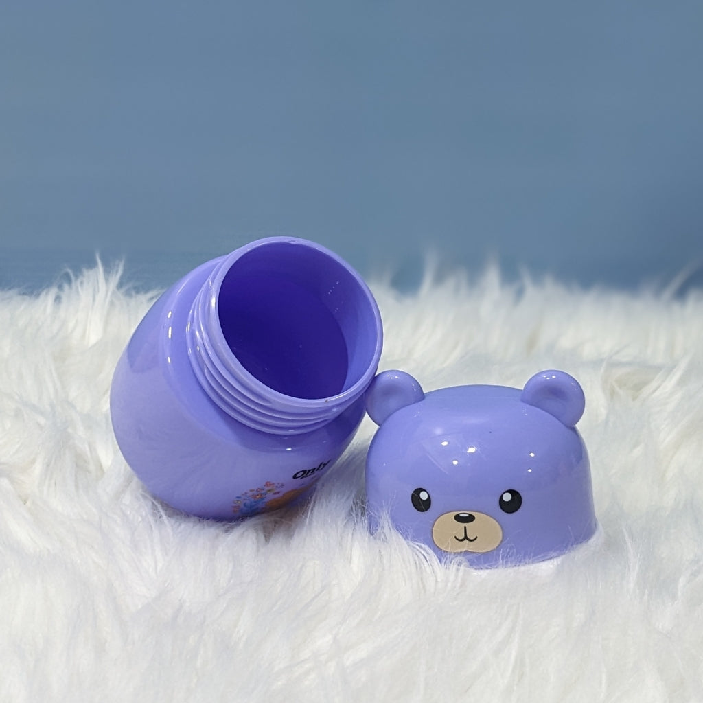 Premium Baby Powder Puff with Dispenser - Bear