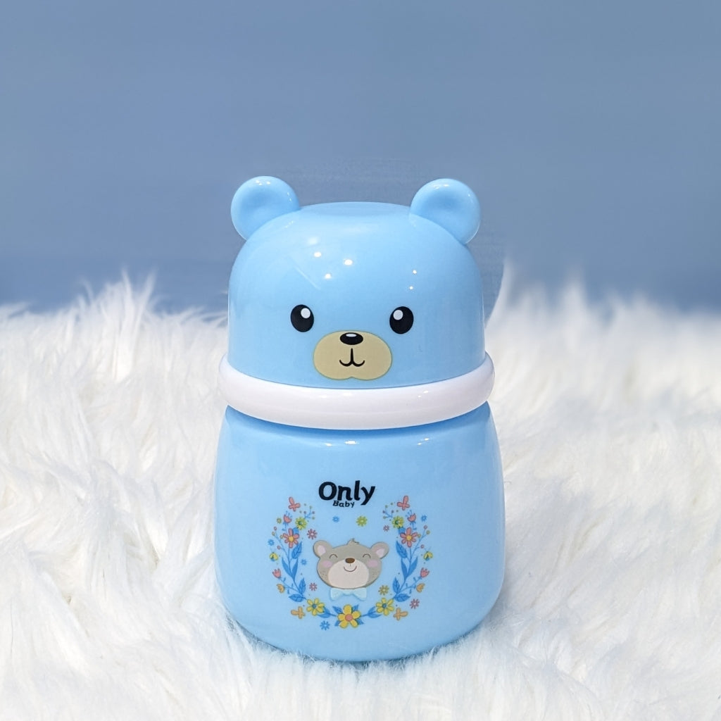 Premium Baby Powder Puff with Dispenser - Bear
