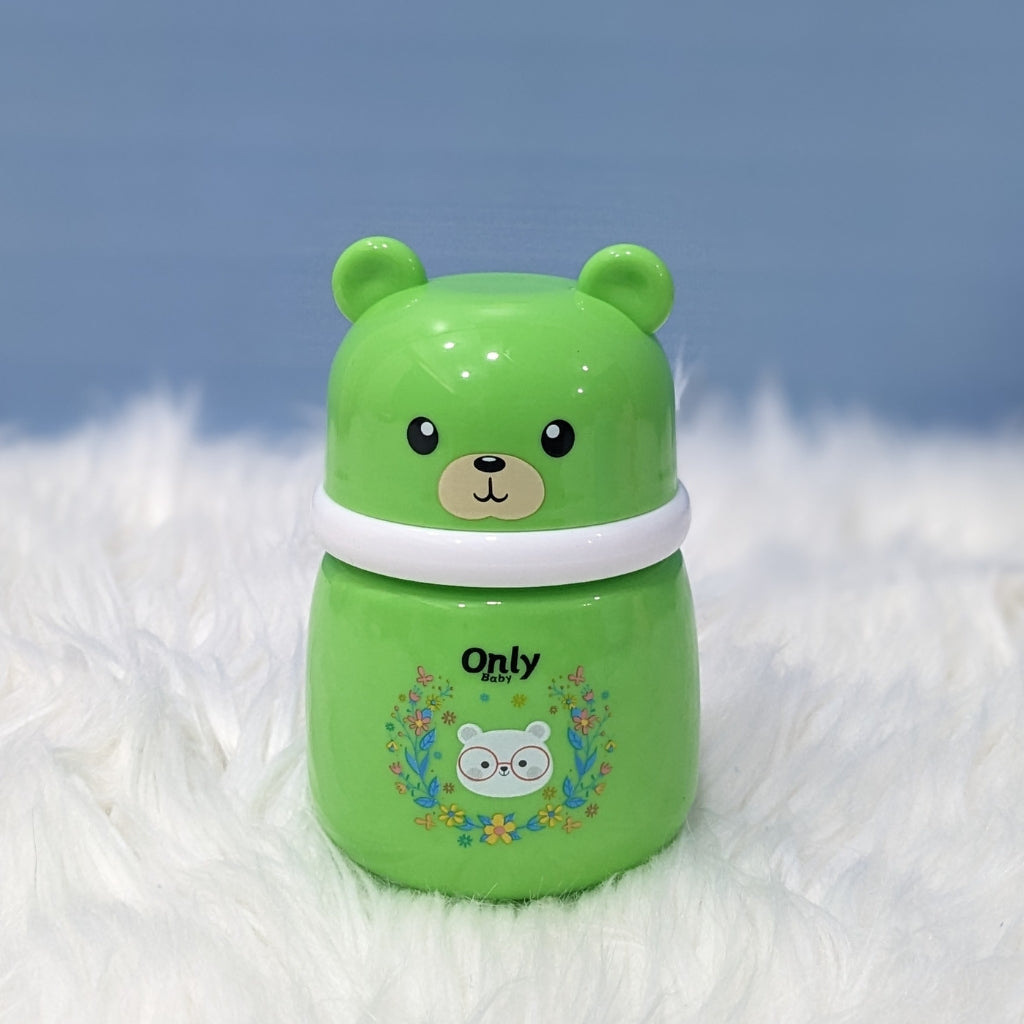 Premium Baby Powder Puff with Dispenser - Bear