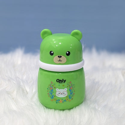 Premium Baby Powder Puff with Dispenser - Bear