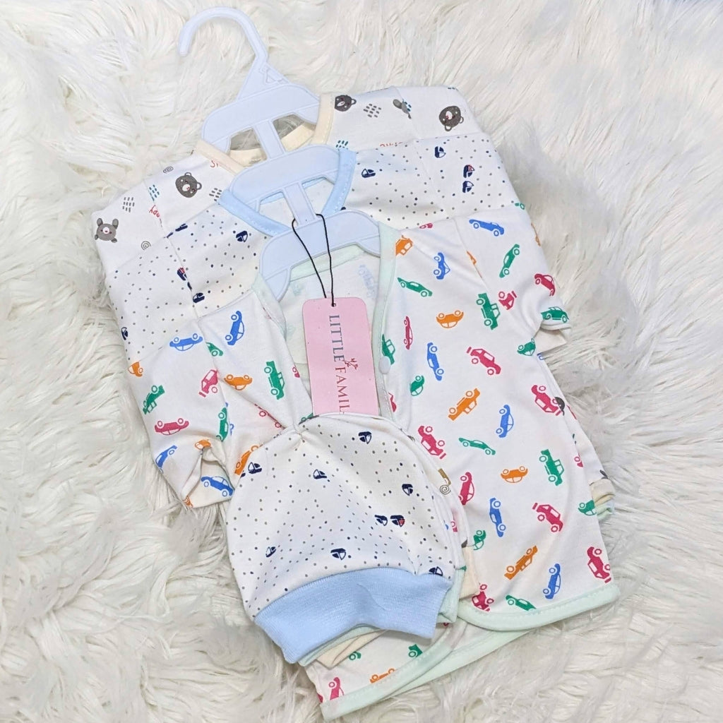 Newborn 3-Piece Cotton Outfit Set – Soft & Breathable