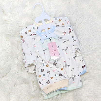 Newborn 3-Piece Cotton Outfit Set – Soft & Breathable
