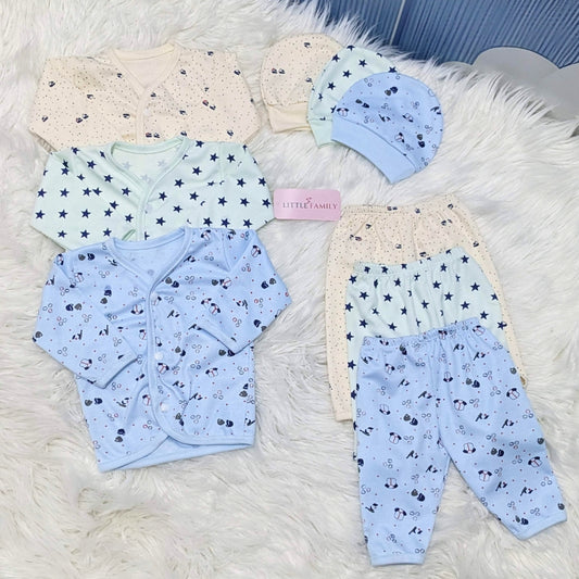 Newborn 3-Piece Cotton Outfit Set – Soft & Breathable