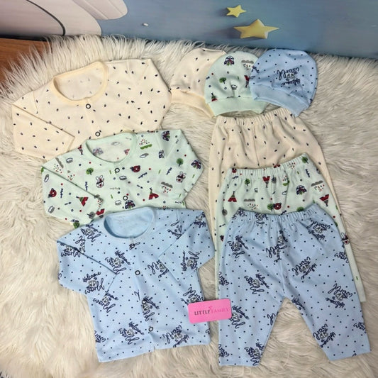 Premium 3-Piece Cotton Outfit Set – Pack of 3