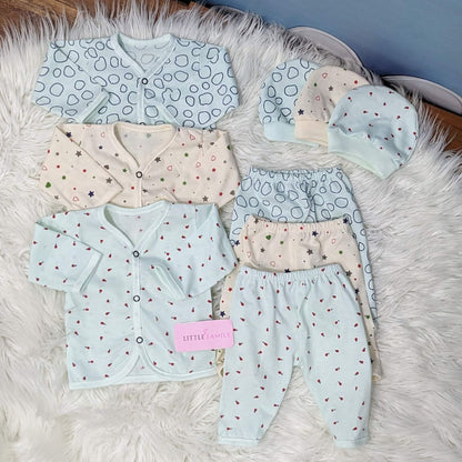 Newborn 3-Piece Cotton Outfit Set – Pack of 3