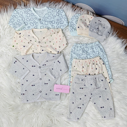 Newborn 3-Piece Cotton Outfit Set – Pack of 3