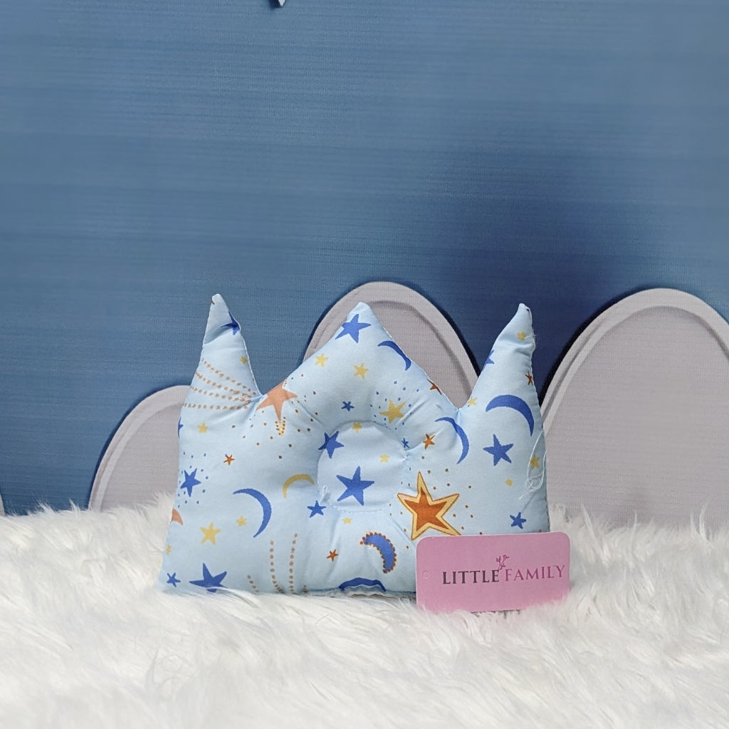 "Over The Moon" Theme Newborn Baby Carry Nest - Soft Poly Cotton | Sky Blue