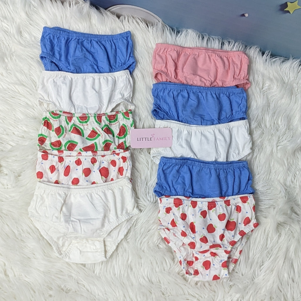 Baby Cotton Nappies & Training Underwear Set (Pack of 10)