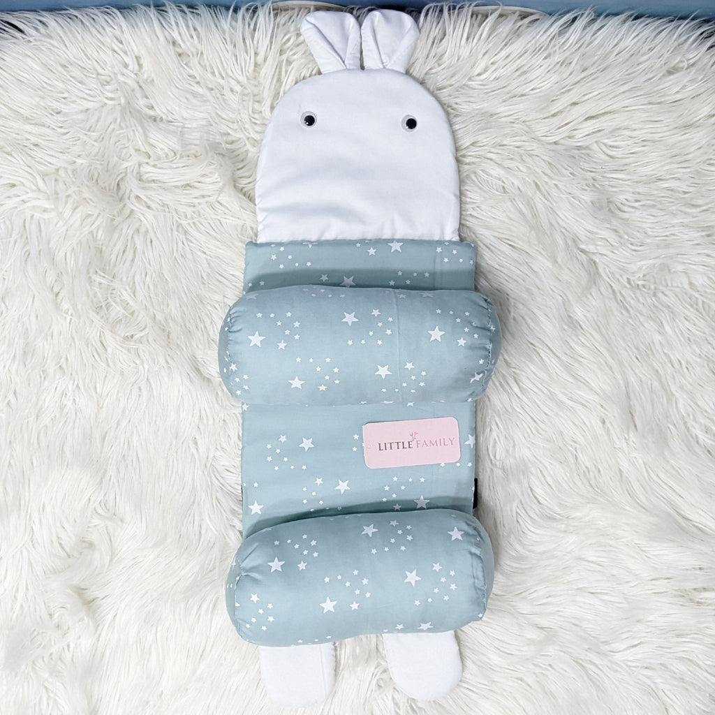 Starry Dream Baby Head Shaping Pillow – Ergonomic Support (Twinkle Blue)