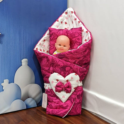 Fusion Pink Baby Bedding Set - 9 Pieces