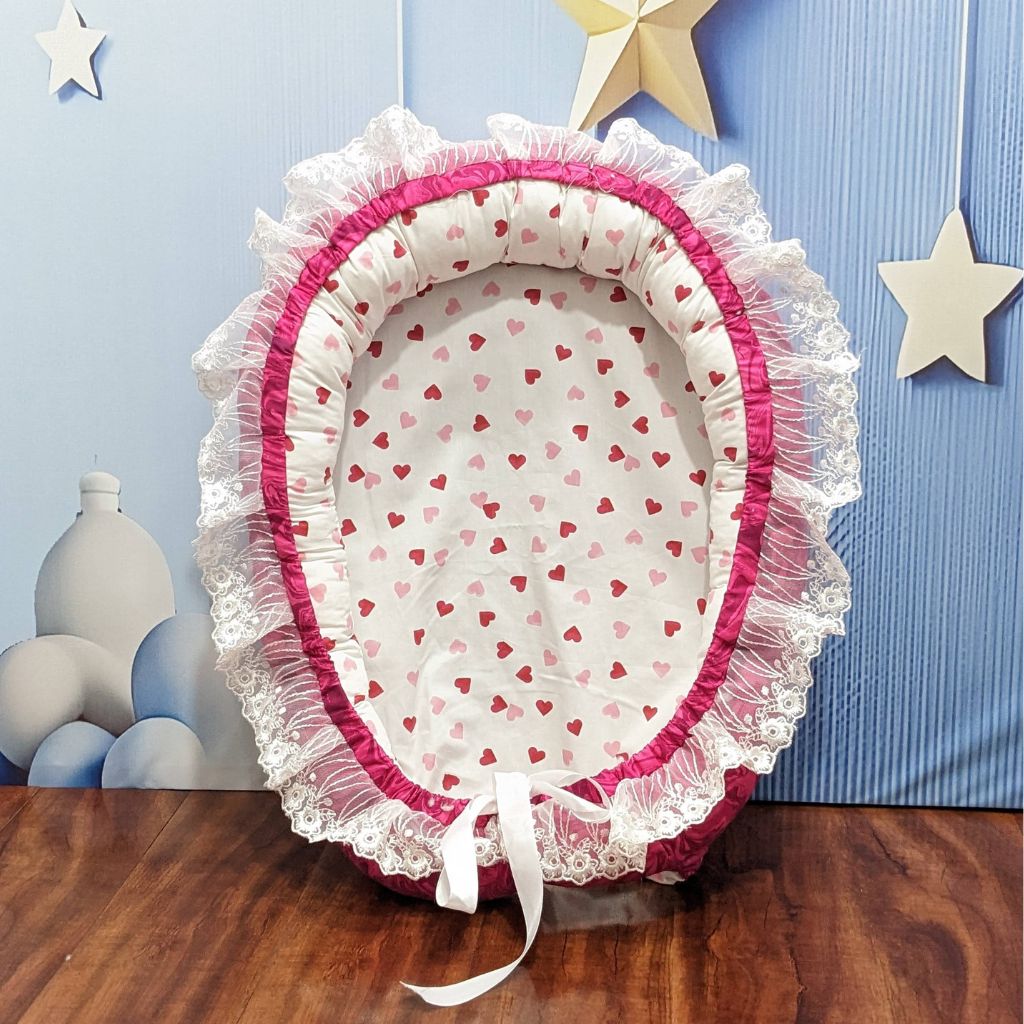 Fusion Pink Baby Bedding Set - 9 Pieces