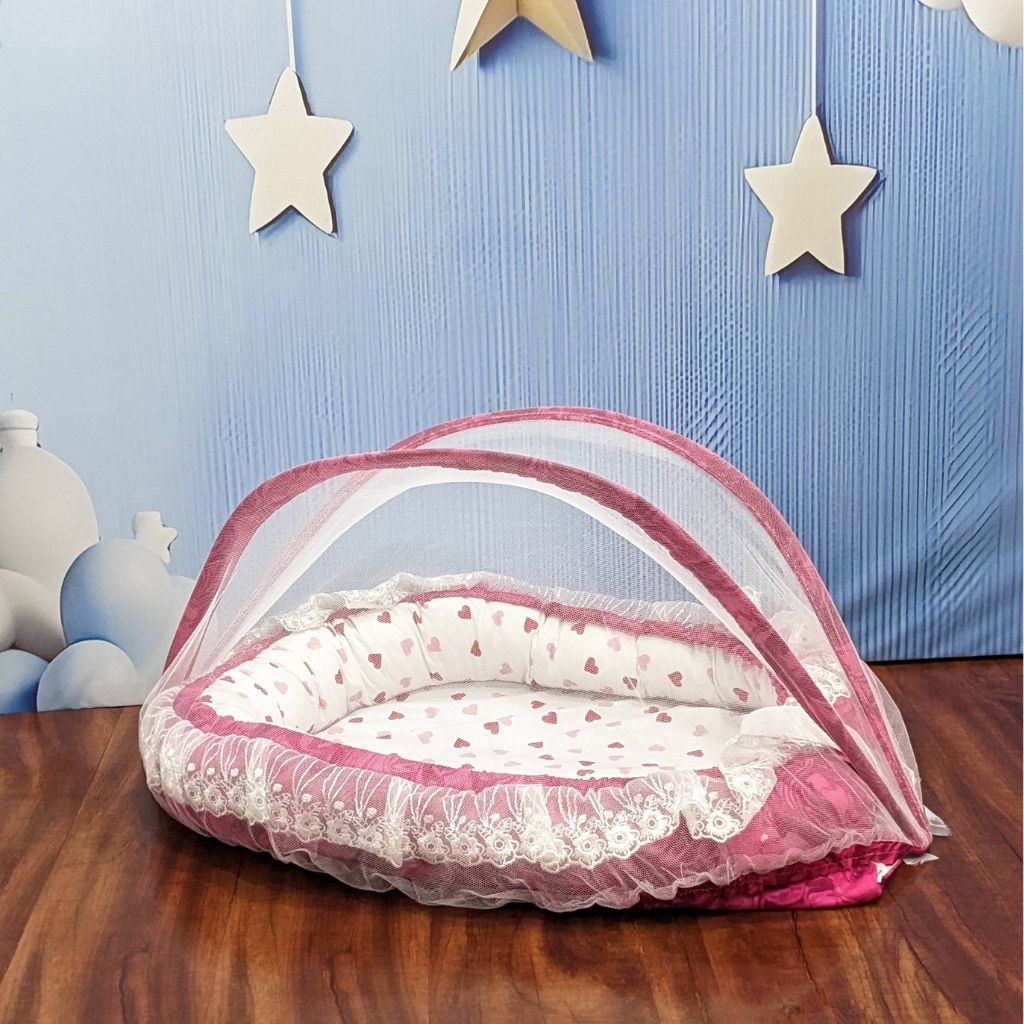Fusion Pink Baby Bedding Set - 9 Pieces