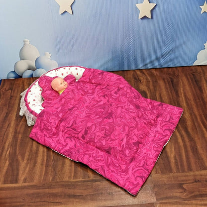 Fusion Pink Baby Bedding Set - 9 Pieces