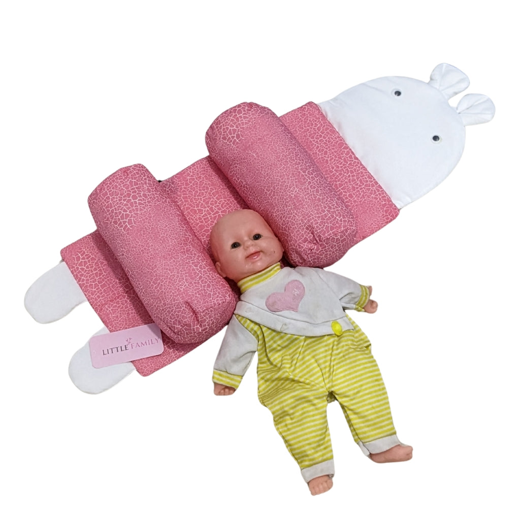 PInk Textured Baby Head Shaping Pillow – Ergonomic Support