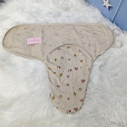 "Plane" Theme Baby Swaddle – Brown