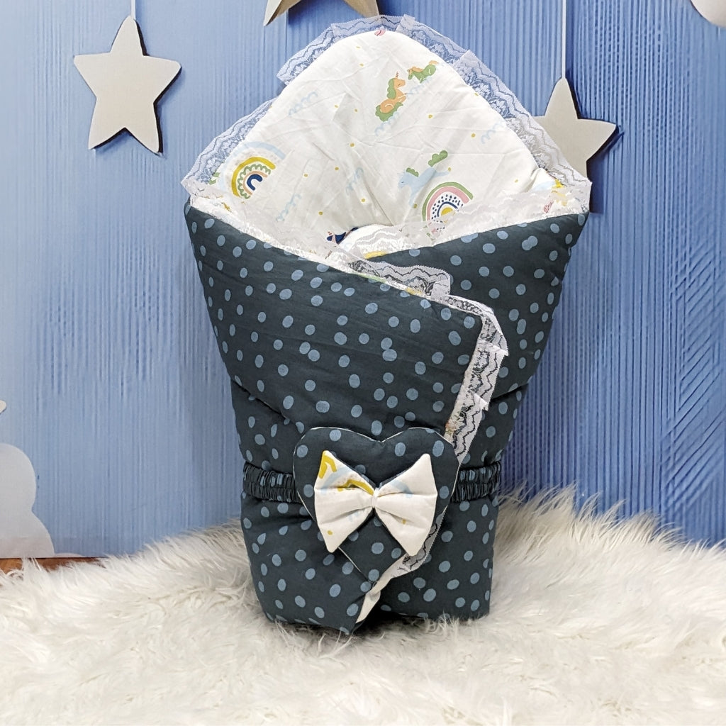 Premium 12-Piece Baby Bedding Set | Dotted Green