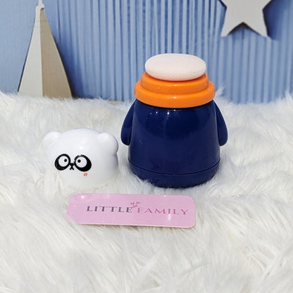 Premium Baby Powder Puff with Dispenser -  Panda