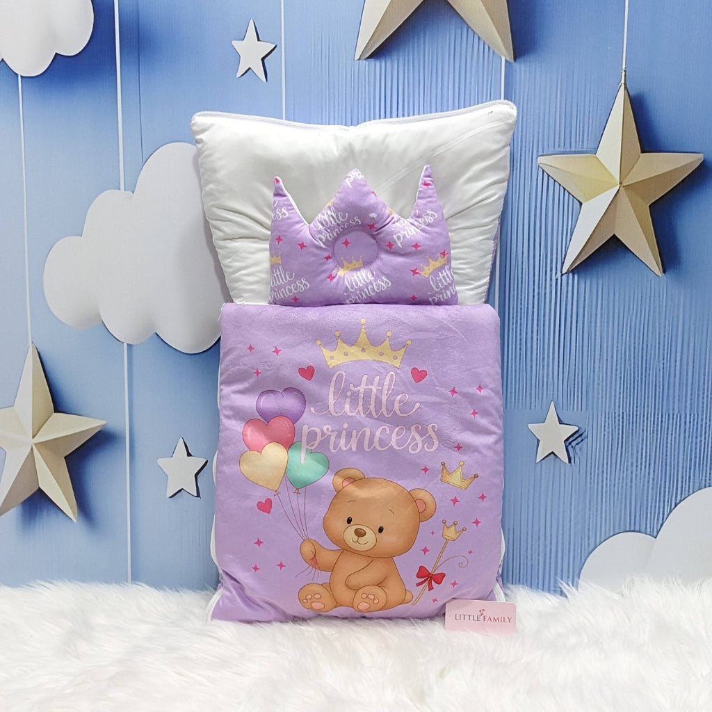 Velvet Baby Carry Nest - Purple | "Little Princess" Edition