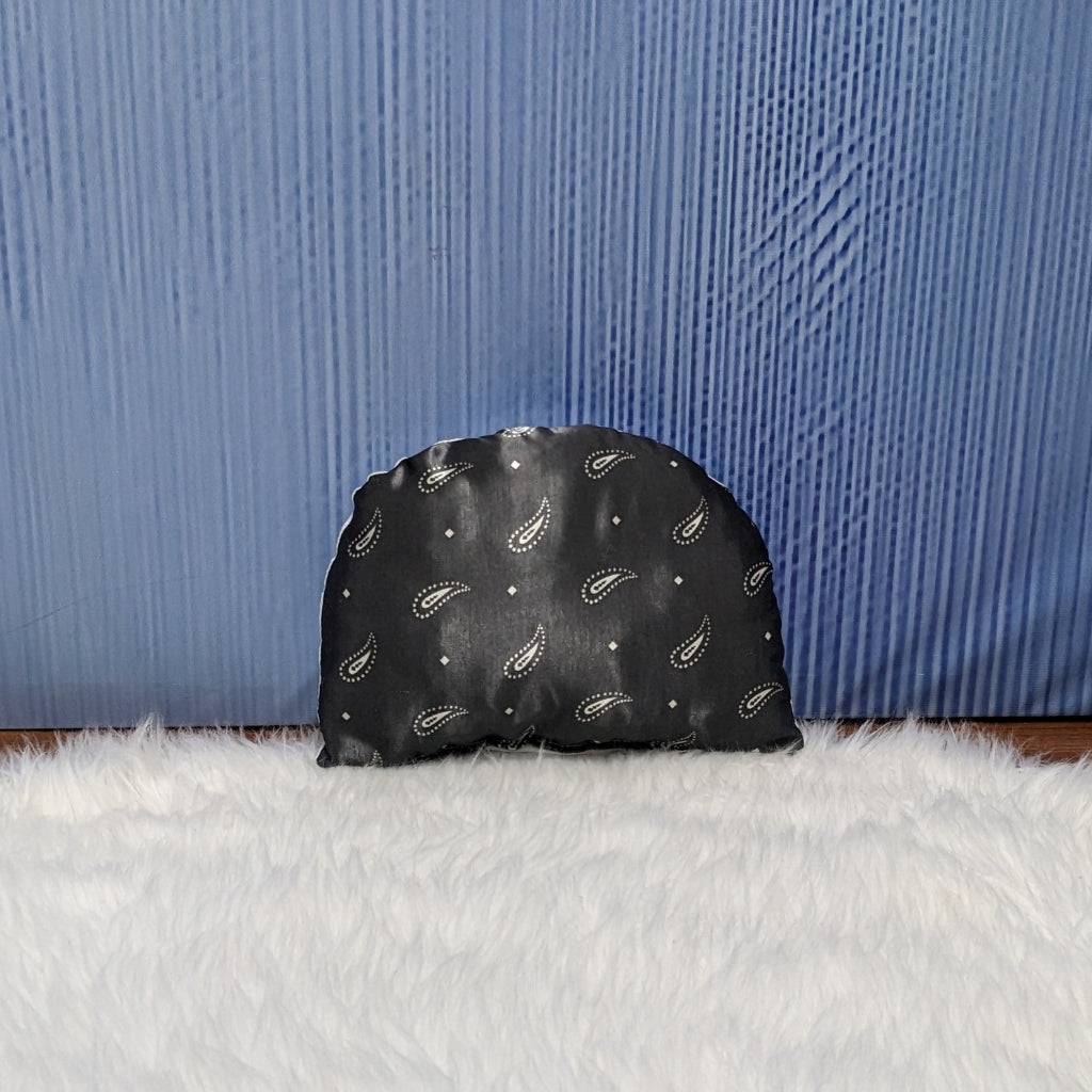 Premium Silk Printed  Baby Bedding Set - 8 Pieces (Black)