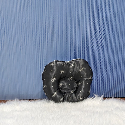 Premium Silk Printed  Baby Bedding Set - 8 Pieces (Black)